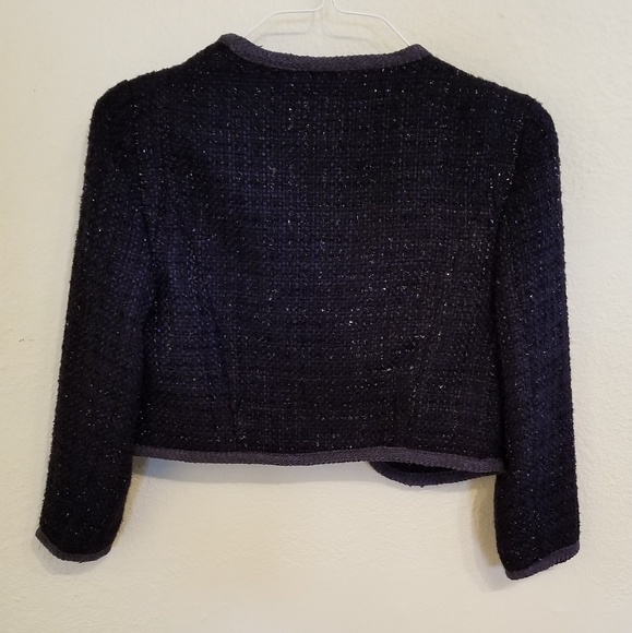 Love Culture Women's Blazer 3/4 Sleeve Blue Sz S - Picture 4 of 8